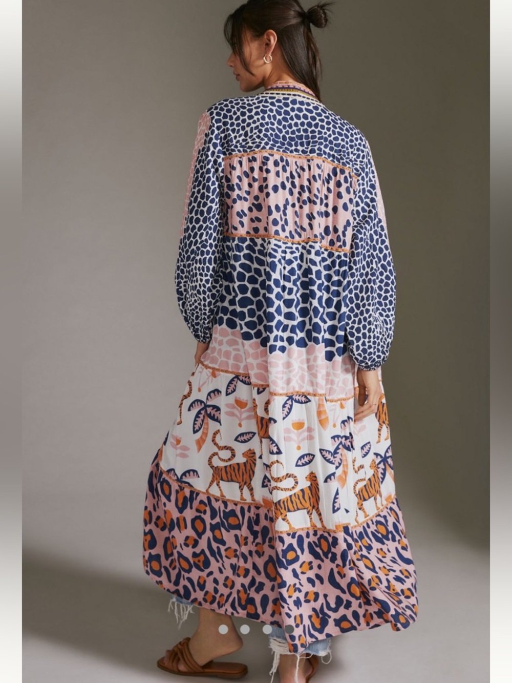 Anthropologie Kimono Duster by Conditions Apply - Tiger 🐅 - Picture 4 of 13